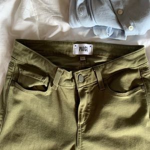 Paige Green skinny jeans